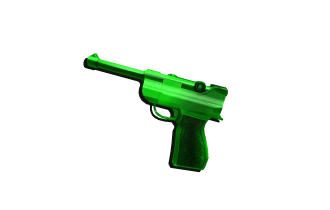 Green Luger Gun